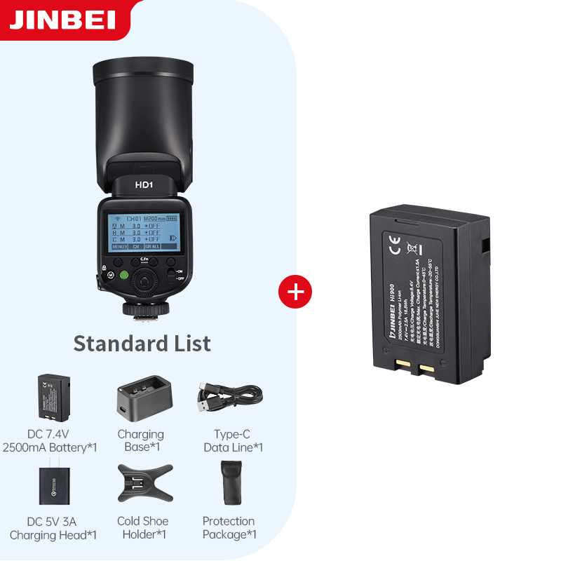 Photography Kit - Zestaw lampy błyskowej do aparatu JINBEI