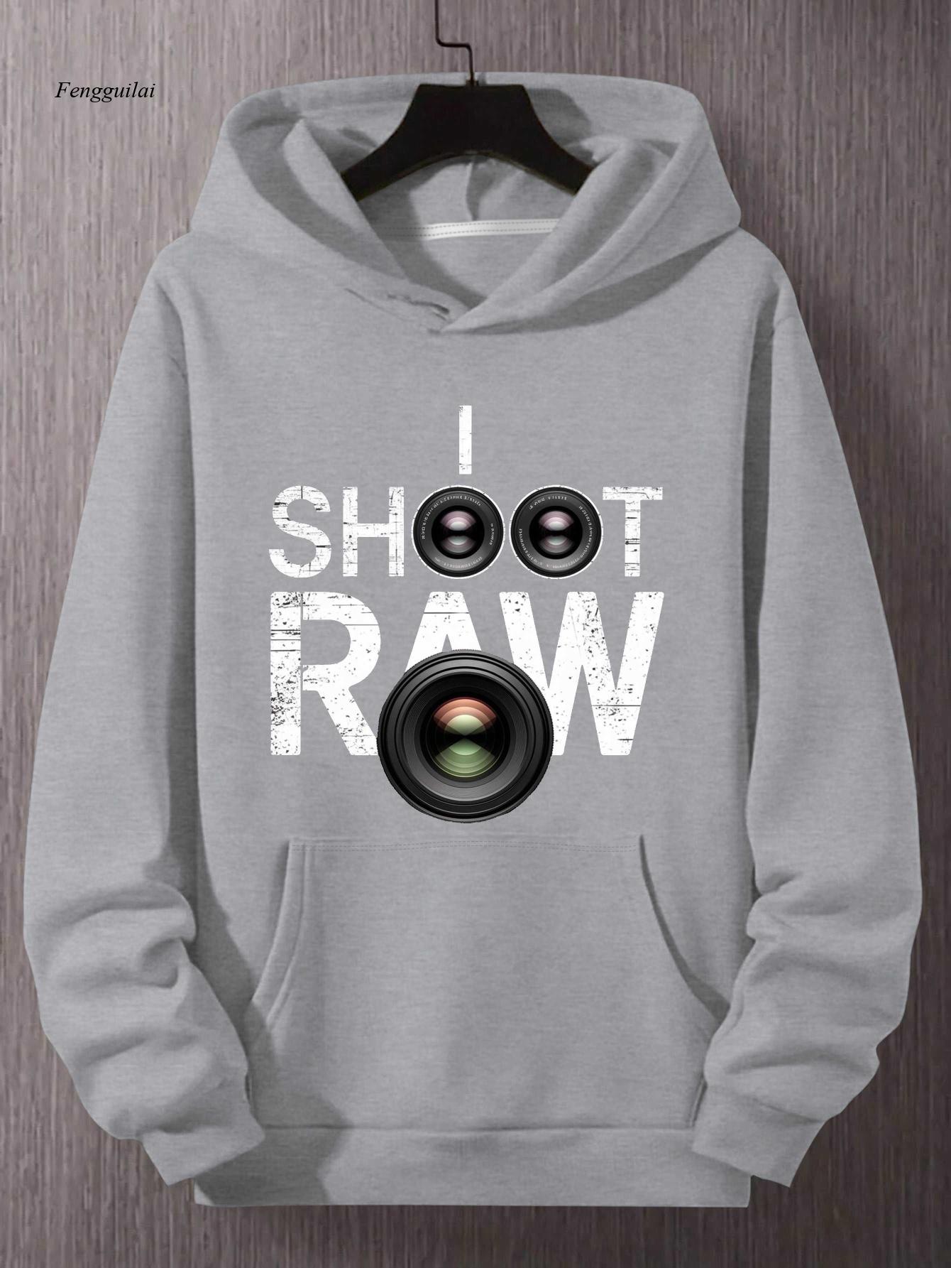 Photography Graphic Design - Bluza fotograficzna Shoot Raw - czerwona