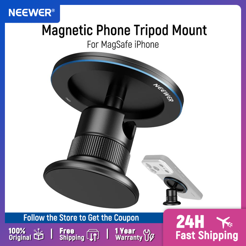 Fluid Head Tripod - NEEWER Magnetyczny uchwyt na telefon do