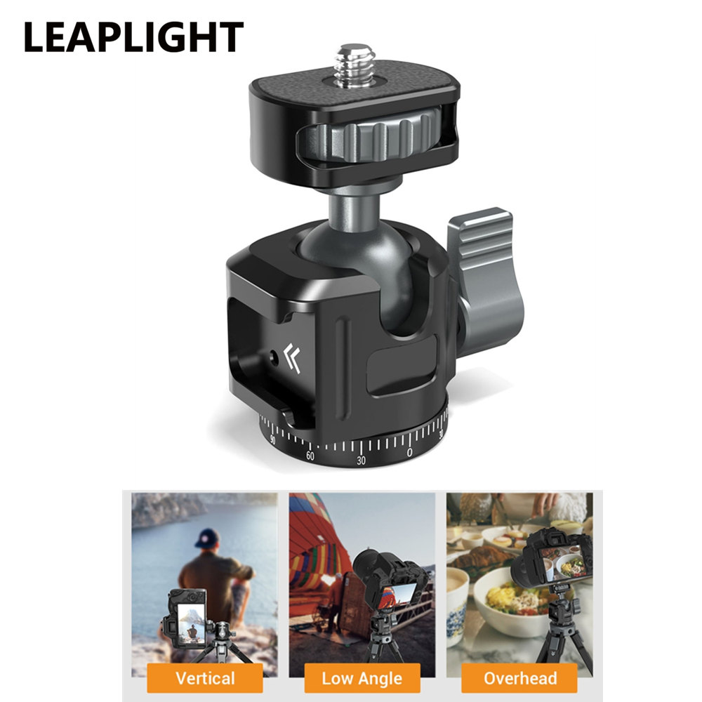 Fluid Head Tripod - LEAPLIGHT Metalowa mini głowica kulowa z