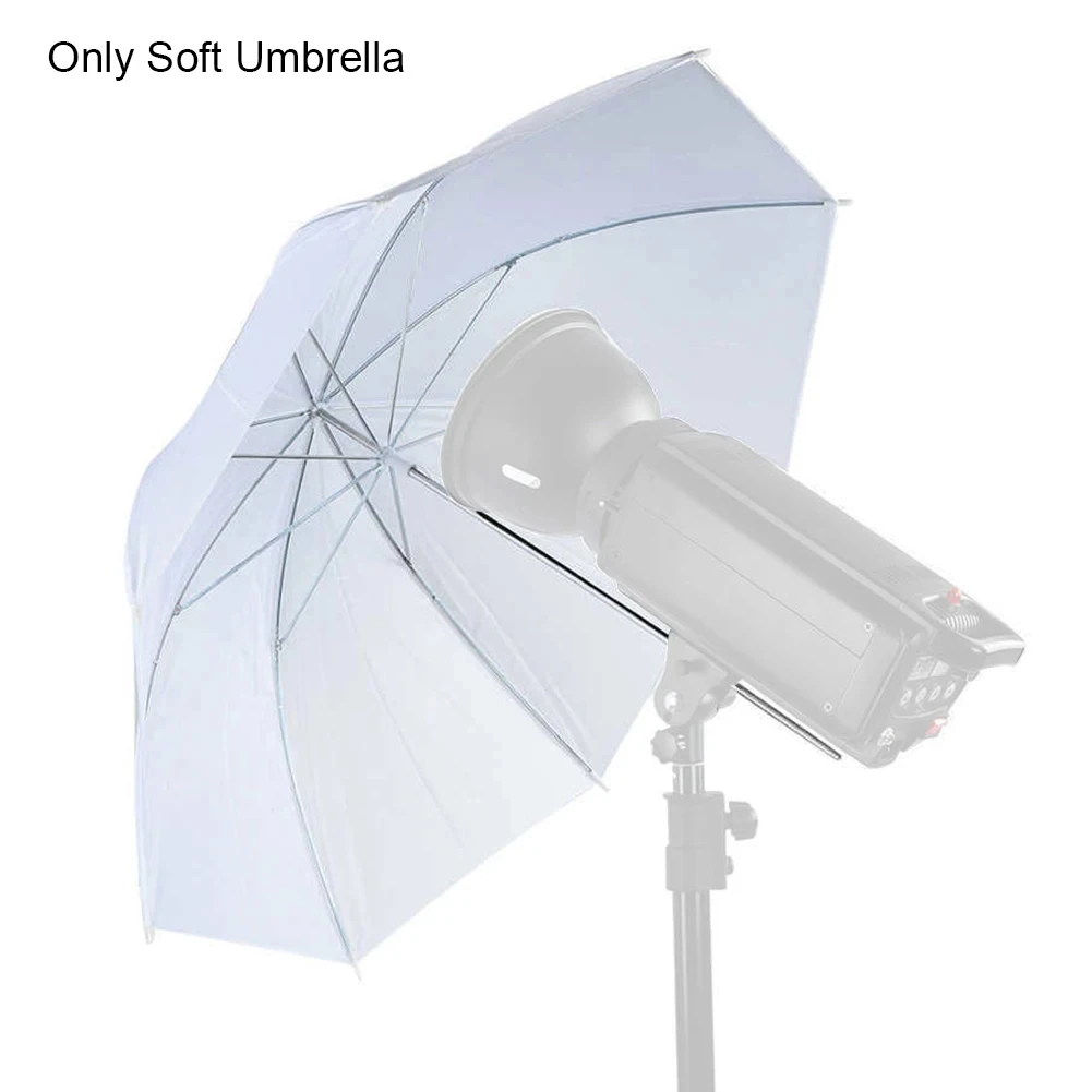 Photography Umbrella Light - 20-calowe oświetlenie studyjne Flash Półprzezroczysty biały