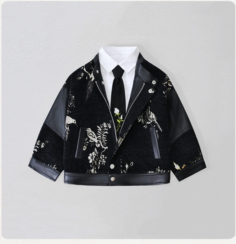 Photography Jacket - Kurtka motocyklowa dla chłopców z haftem,