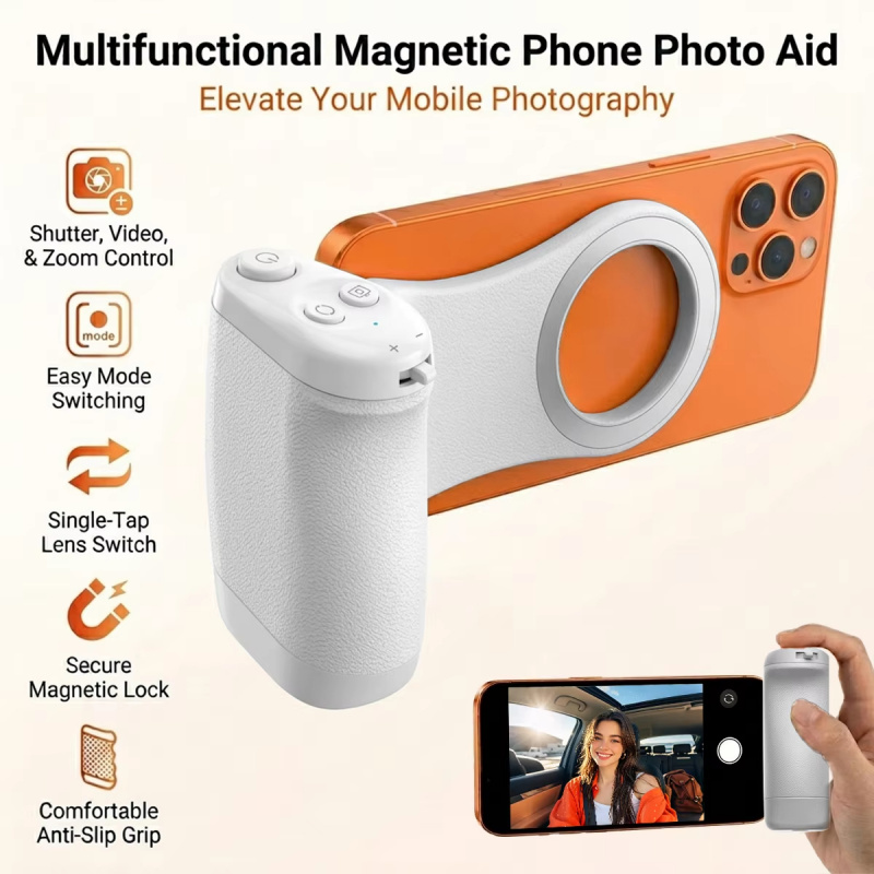 Photography Style Iphone - Magnetyczny uchwyt do telefonu z pilotem