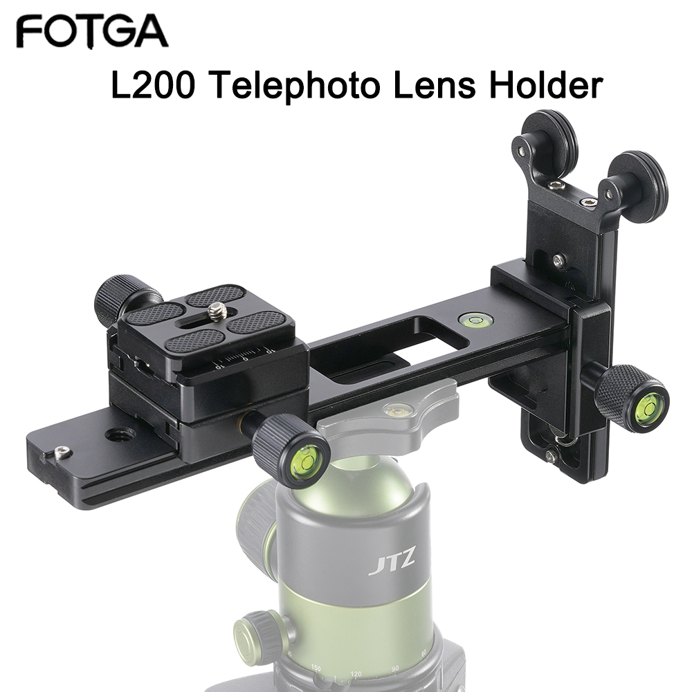 Fluid Head Tripod - FOTGA L200 10kg/22lb obciążenie teleobiektyw płyta