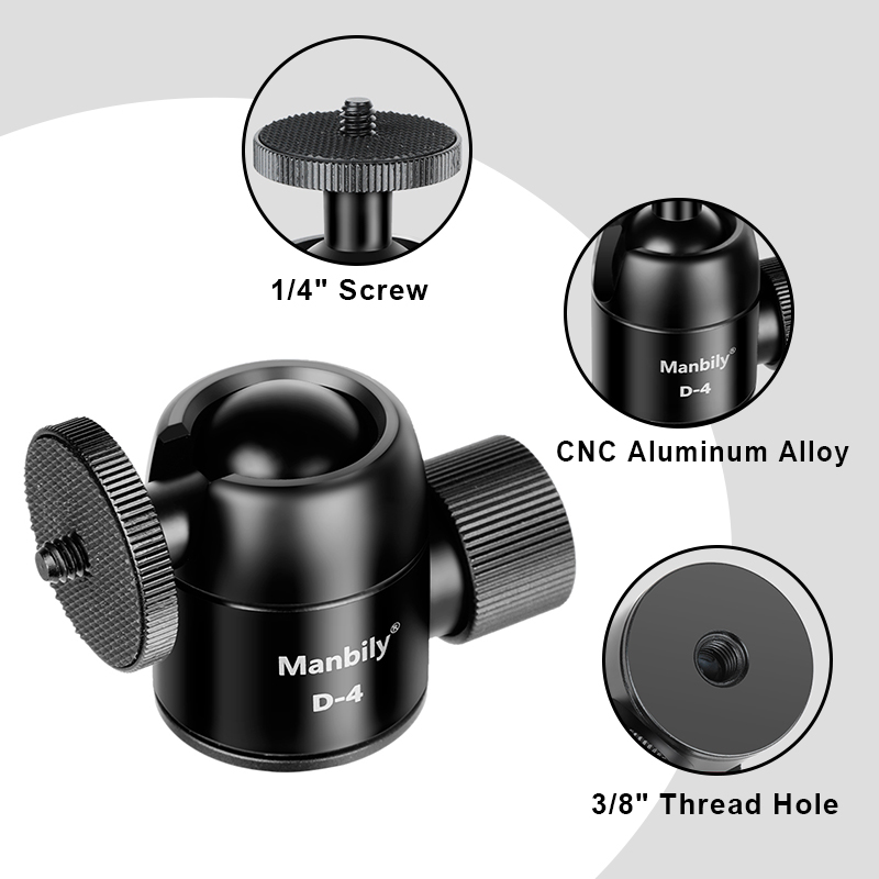 Głowica kulowa Manbily D-4 do  – Fluid Head Tripod recenzja i cena
