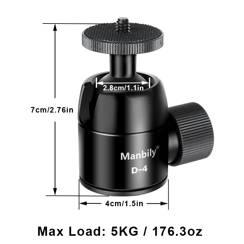 Głowica kulowa Manbily D-4 do  – Fluid Head Tripod recenzja i cena