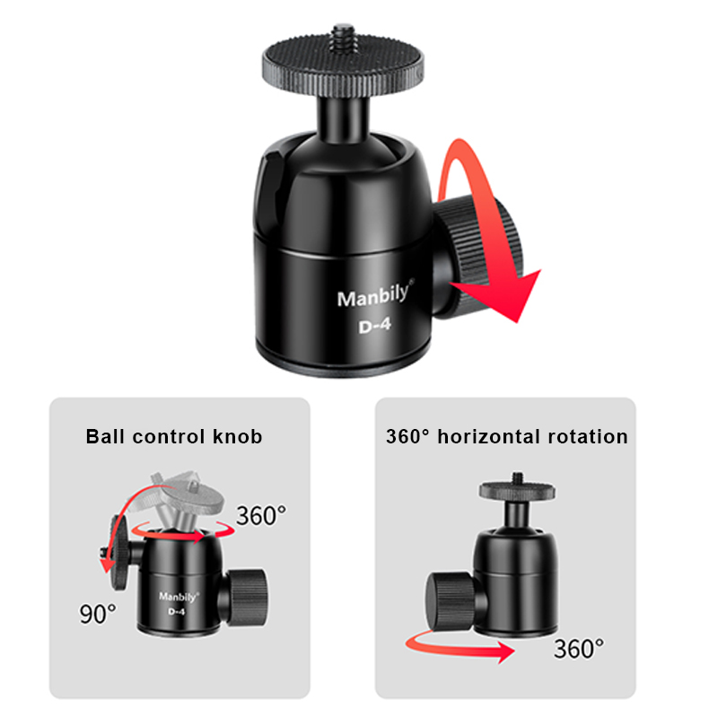 Głowica kulowa Manbily D-4 do  – Fluid Head Tripod recenzja i cena