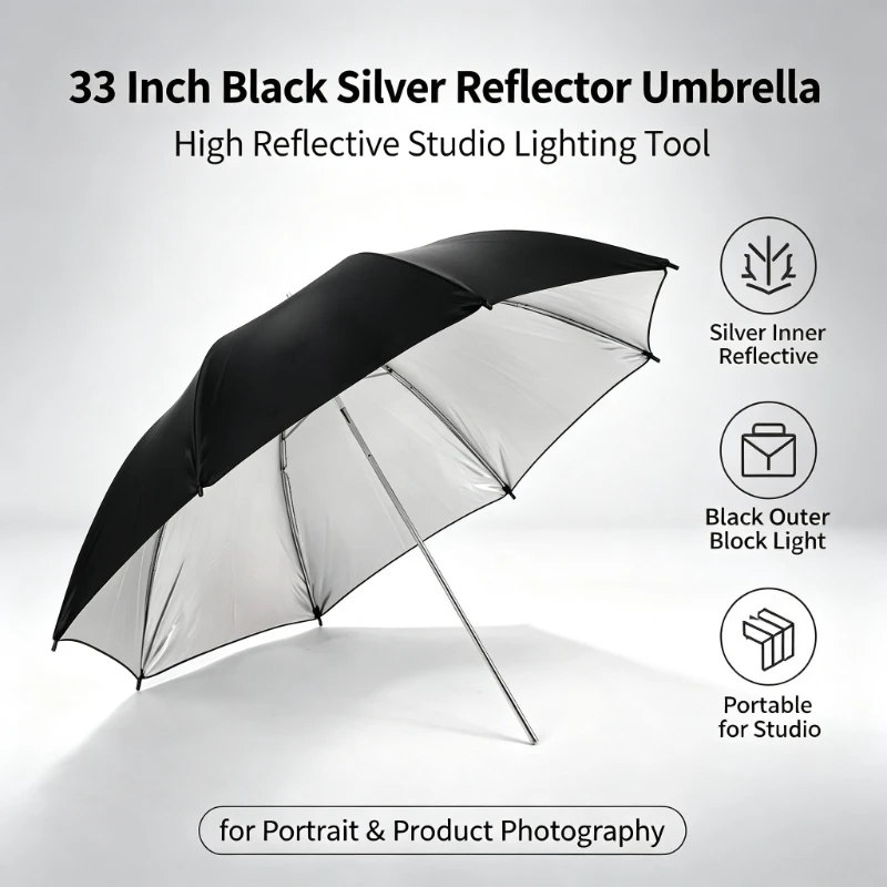 Parasol odblaskowy 33-calowy ( – Photography Umbrella Light recenzja i cena