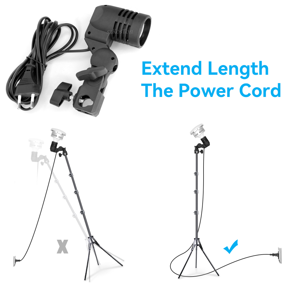 2 sztuk/1 szt. E27 pojedyncza  – Photography Umbrella Light recenzja i cena
