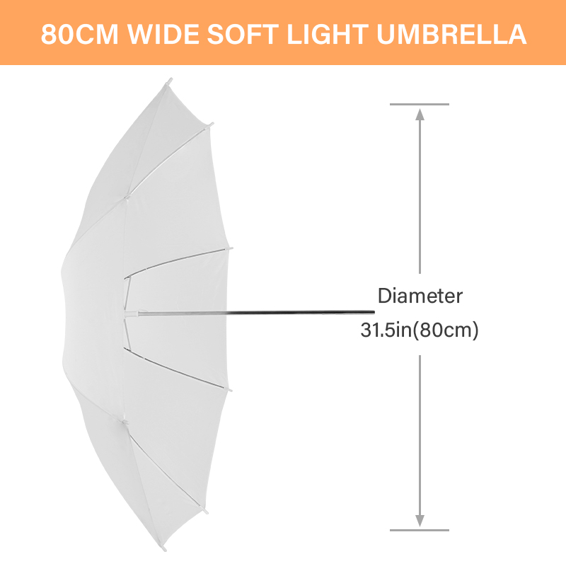 Parasolka dyfuzorowa 76 * 80 c – Photography Umbrella Light recenzja i cena