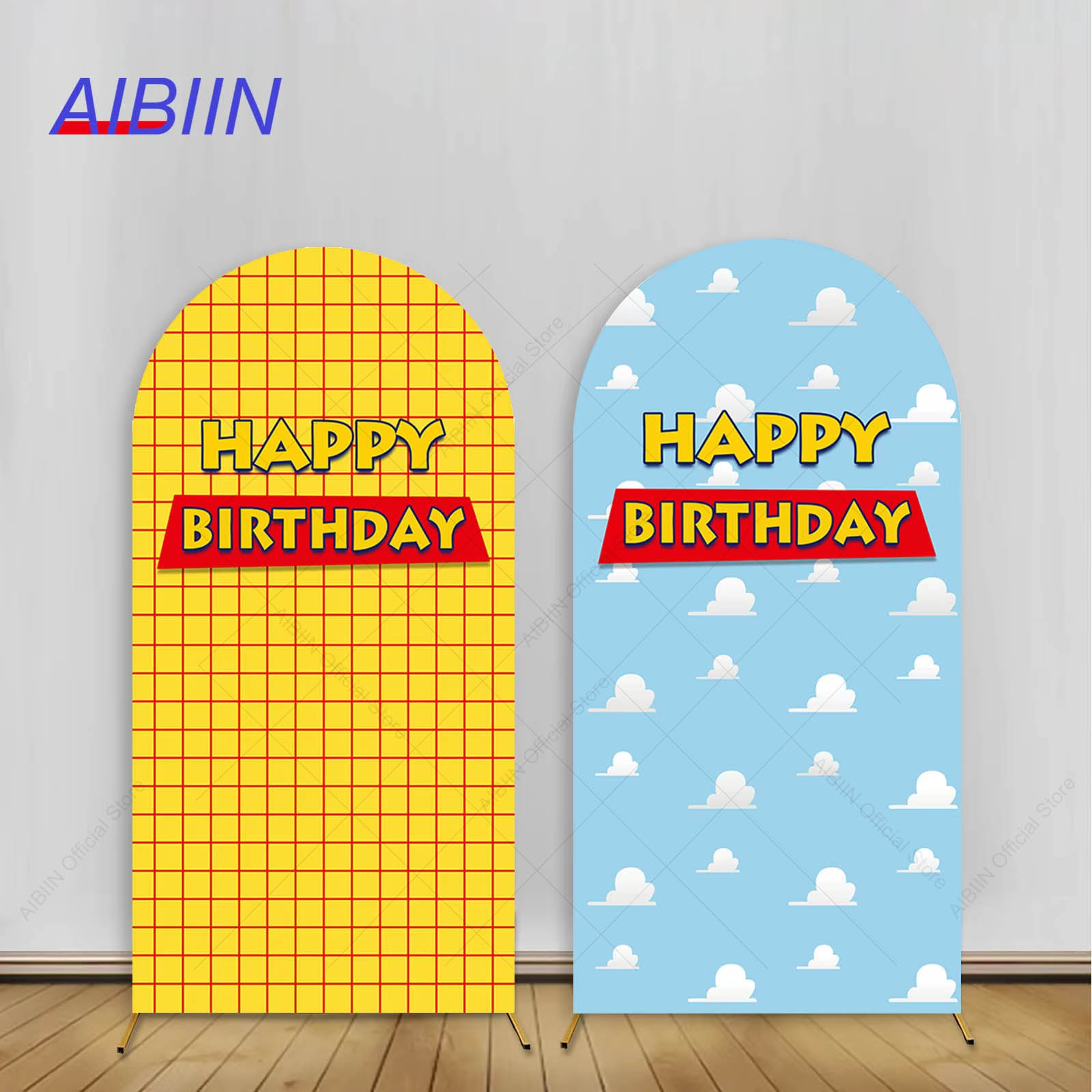 Happy Birthday Arch Backdrop C – Photography Yellow recenzja i cena
